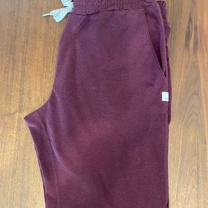 Vuori Performance Joggers - Heathered Burgundy